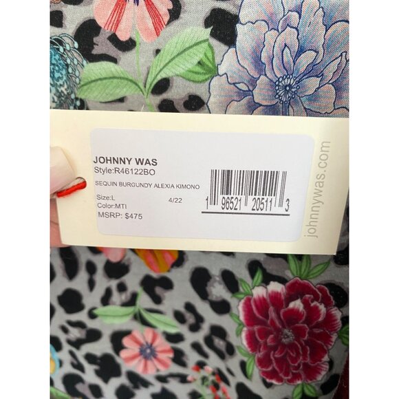 NWT Johnny Was Bohemian Glam Ombre Sequin Alicia Kimono L - Picture 13 of 13